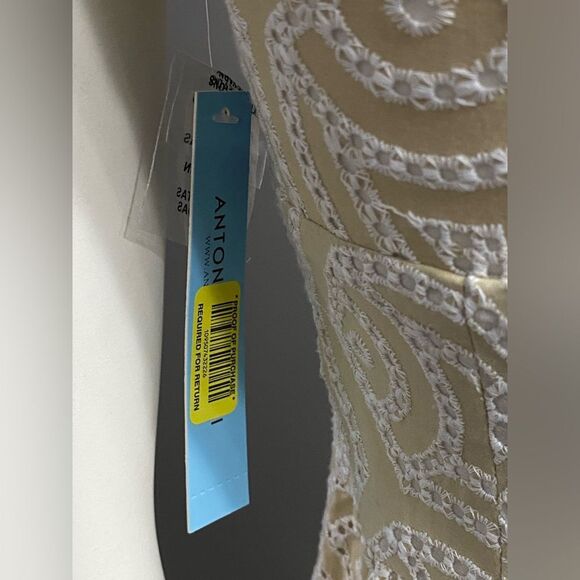 NWT Antonio Melani Halle Eyelet lace embroidery button down collared dress SZ 0 - Picture 9 of 13